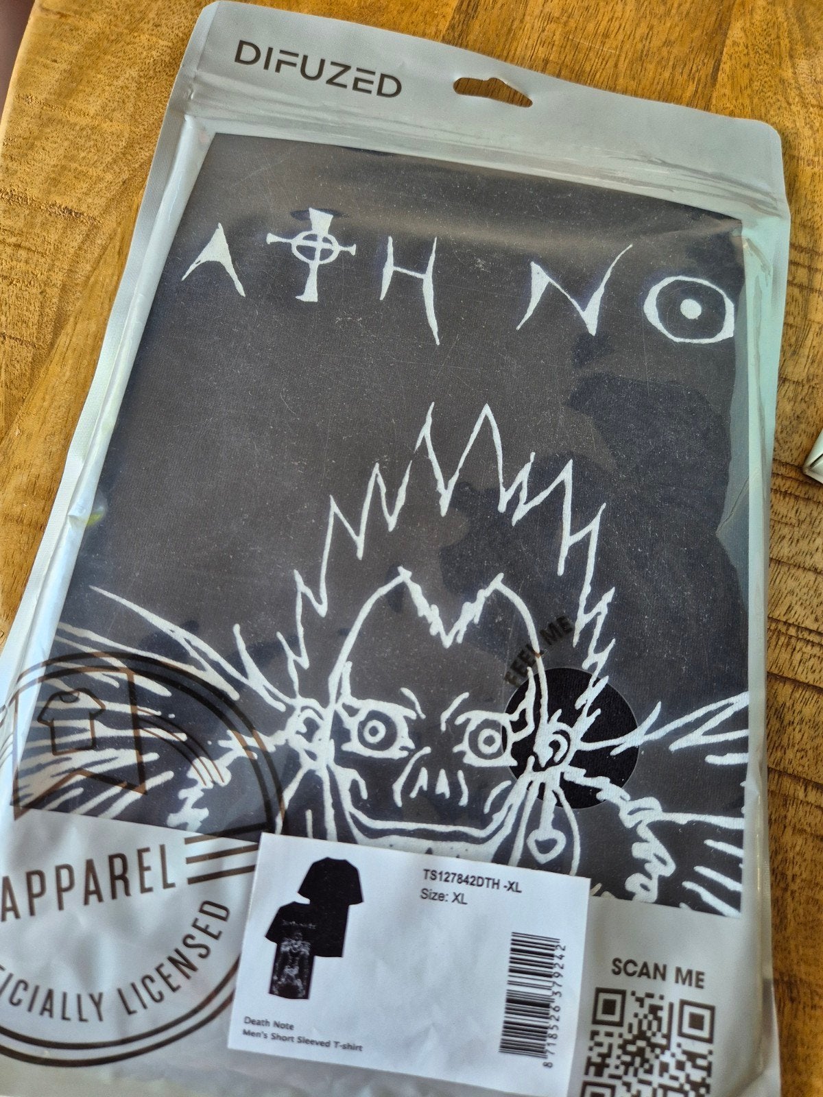 Nieuw Death Note T-shirt - Ryuk - Maat XL, Zwart, Ophalen of Verzenden, Difuzed, Maat 56/58 (XL)