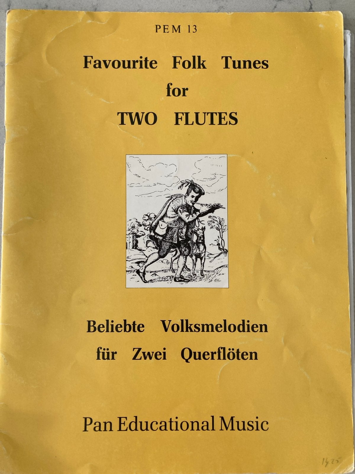 Favourite Folk Tunes for Two Flutes - Pan Educational Music, Gebruikt, Wereldmuziek, Ophalen of Verzenden, Dwarsfluit of Piccolo