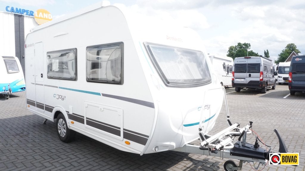 Dethleffs C'Joy 420 QSH Mover, Dakluifel, Voortent, Caravans en Kamperen, Schokbreker, Bedrijf, Treinzit, Dethleffs