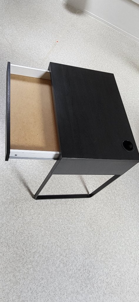 MICKE Bureau, zwartbruin, 73x50 cm, 73 cm, 50 cm, Ophalen of Verzenden, Zo goed als nieuw