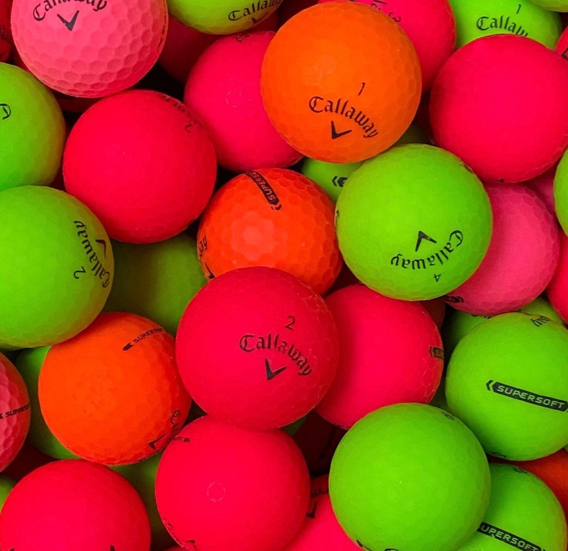 100 AAAA Callaway Supersoft matte golfballen, Sport en Fitness, Ophalen of Verzenden, Zo goed als nieuw, Bal(len), Callaway