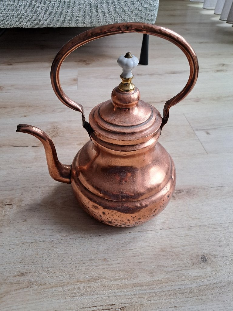 Perenketel, Vlaanderen circa 1850, roodkoper, Ophalen