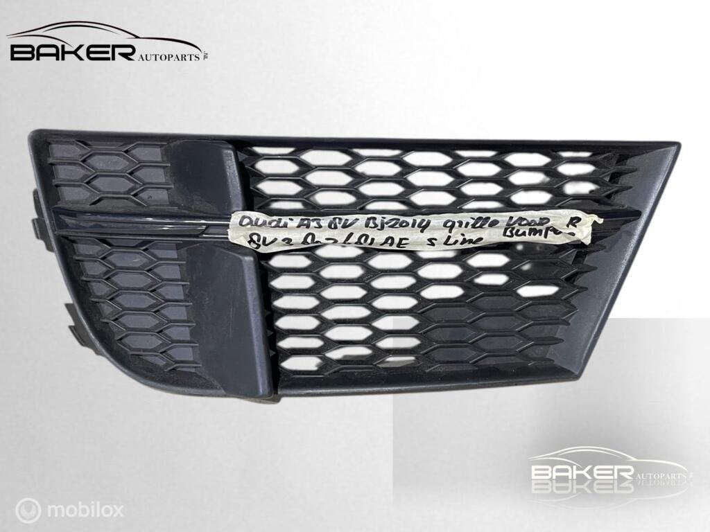 Bumper rooster S-Line Audi A3 8V ('13-'24) 8V3807681AE, Audi, Gebruikt, Audi, Ophalen of Verzenden