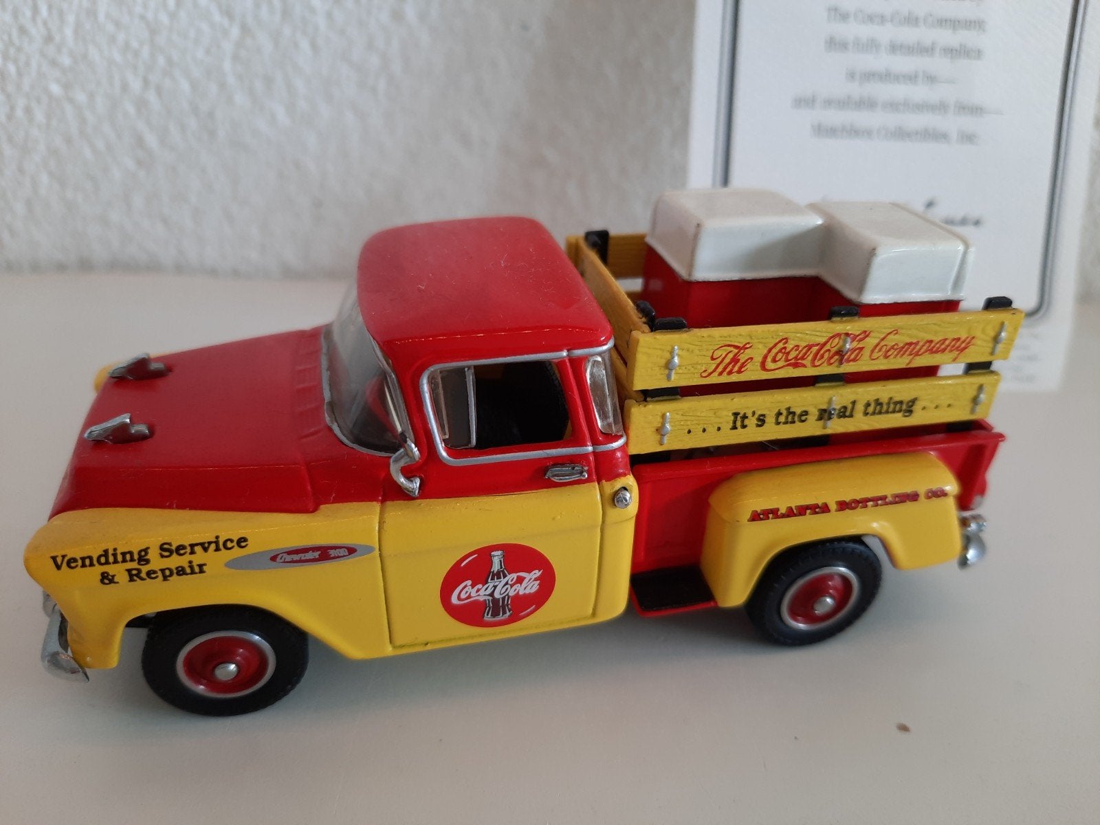 Matchbox Collectibles Coca-Cola 1957 Chevy Truck, Ophalen of Verzenden, Zo goed als nieuw, Bus of Vrachtwagen, Matchbox