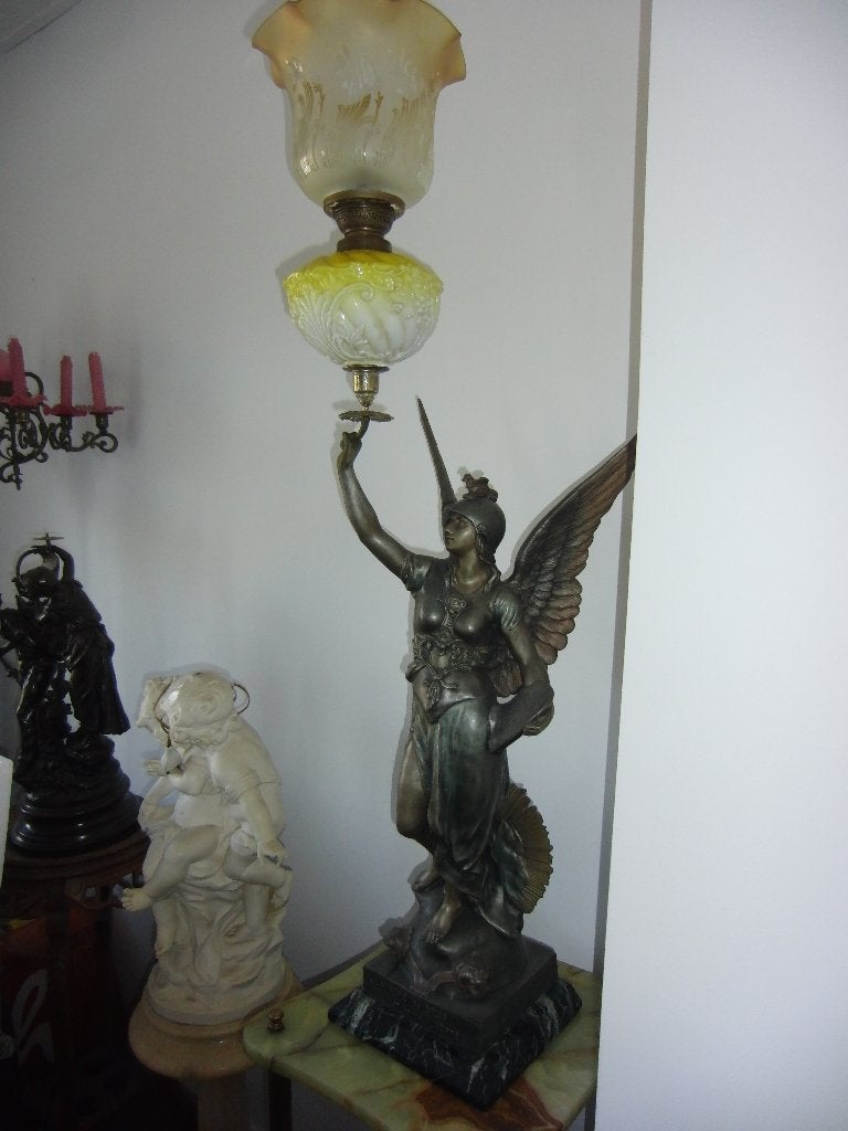 Olielamp met Engel, Ophalen