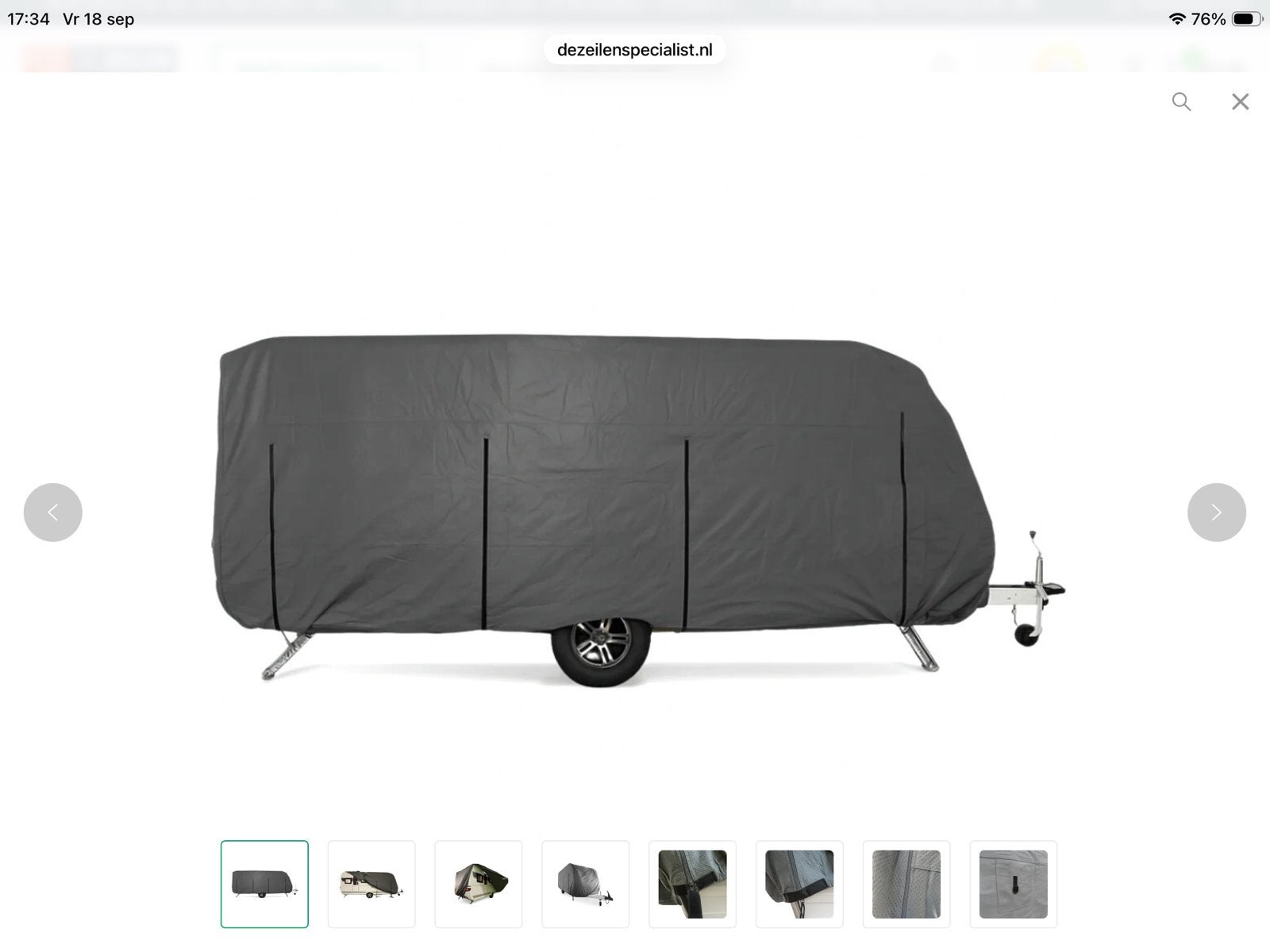 Nieuwe Ademende Caravanhoes 480x235cm - Ongebruikt, Ophalen of Verzenden, Nieuw