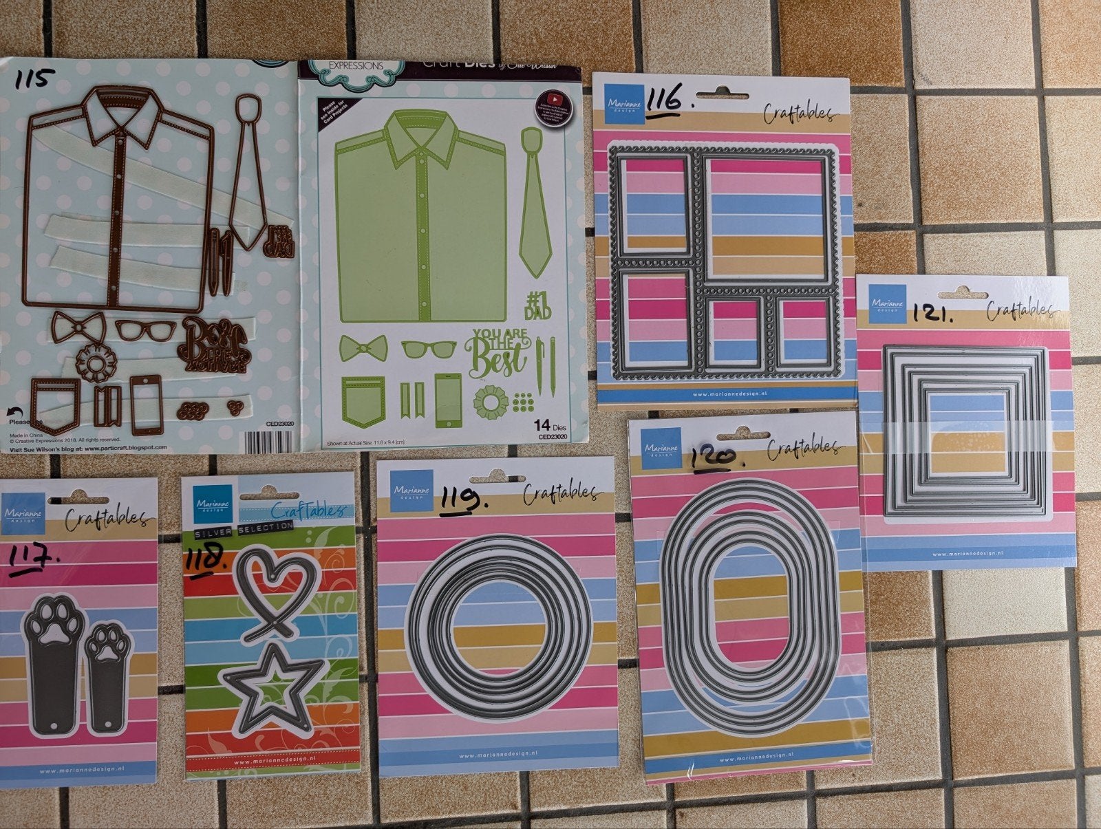 Diverse Craftables snijmallen (Marianne Design), Hobby en Vrije tijd, Ophalen, Zo goed als nieuw, Overige thema's