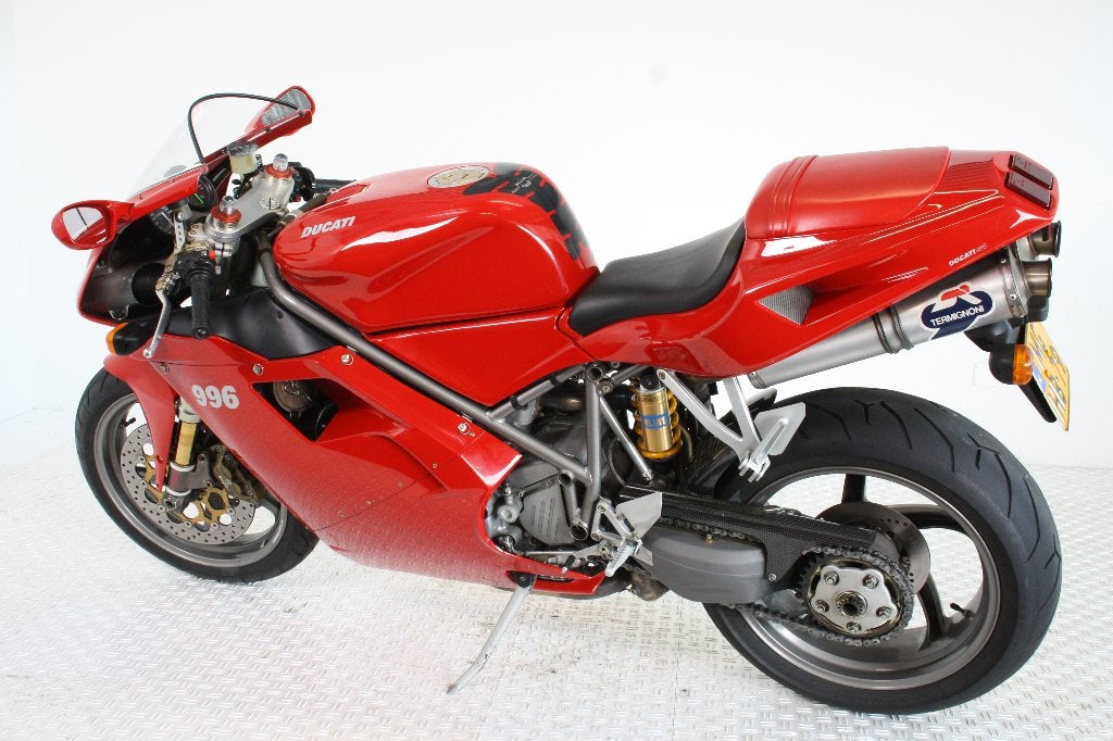 Ducati 996, Motoren, 2 cilinders, Sportuitlaat, Occasion, Super Sport