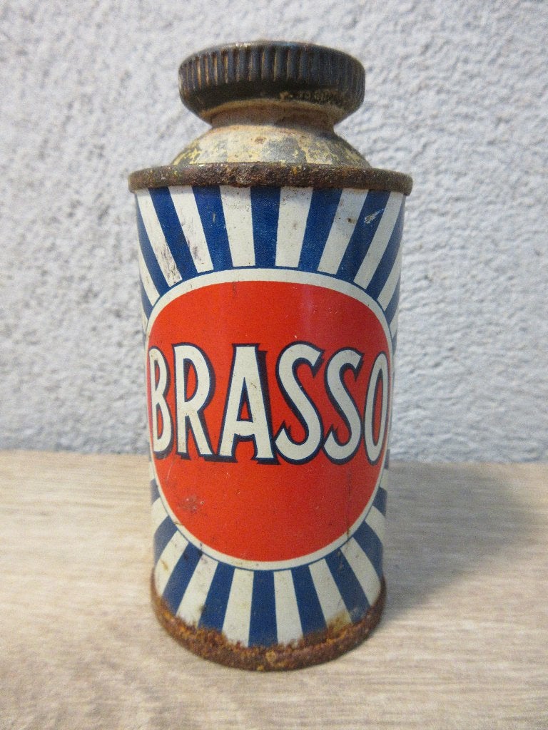 Oud busje Brasso poets koperpoets, Ophalen of Verzenden