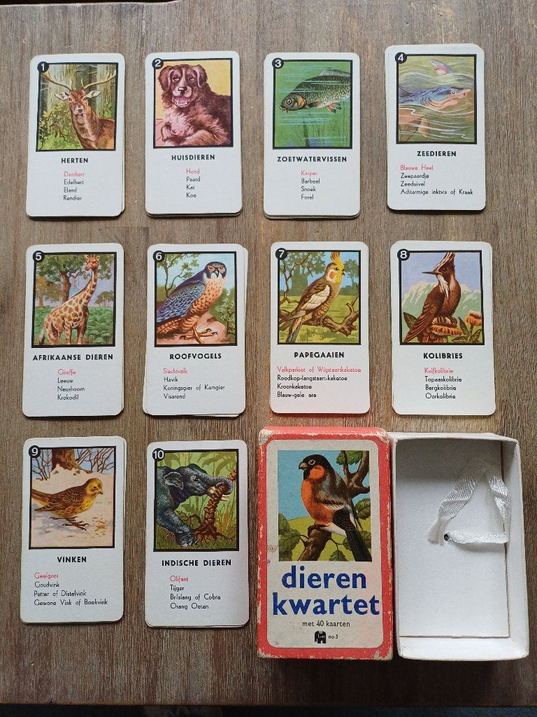 Dierenkwartet no5 - Jumbo; compleet, Ophalen of Verzenden, Gebruikt, Kwartet(ten)