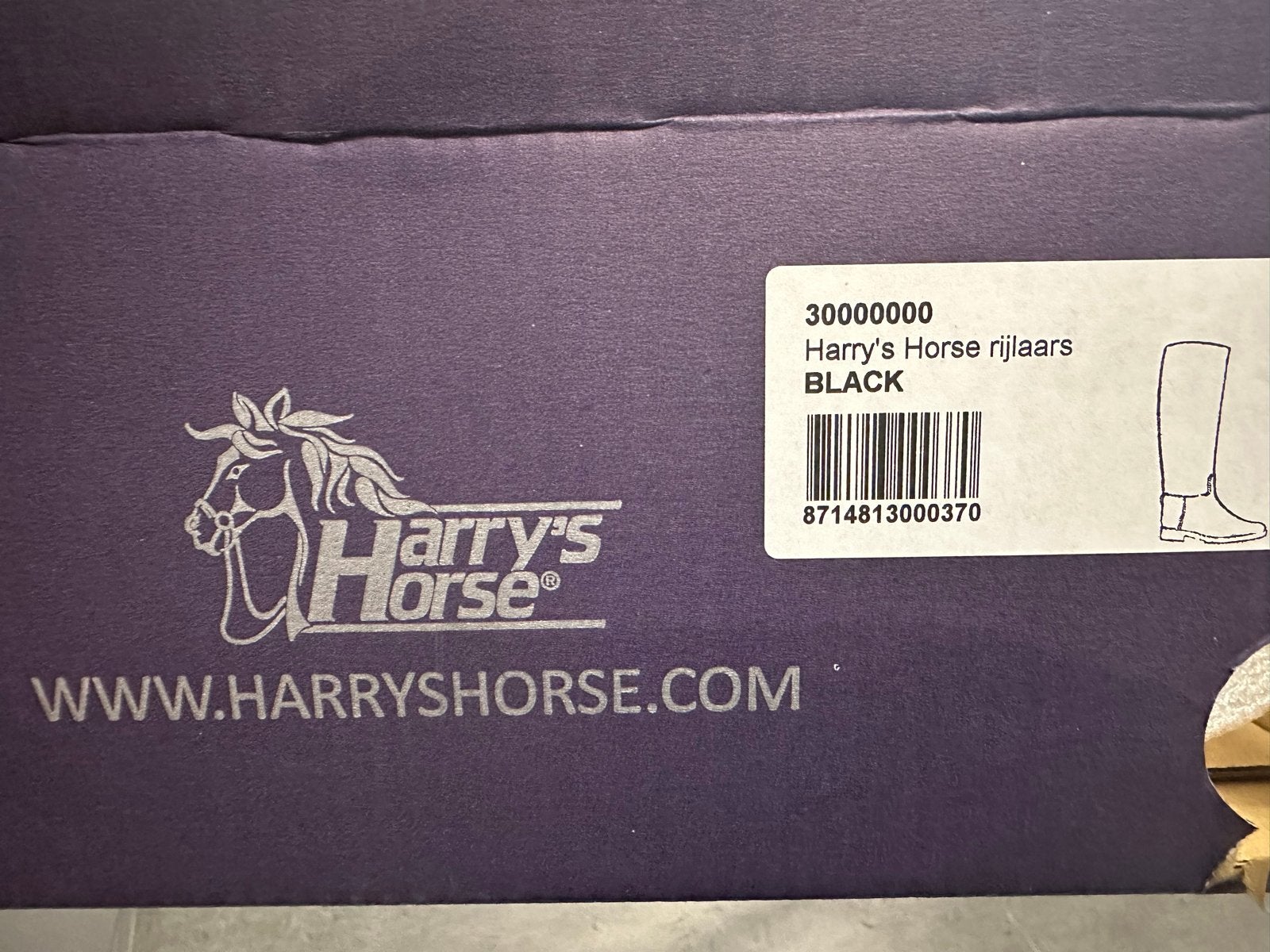 Harry’s Horse rijlaarzen zwart – maat 35, Ophalen, Dressuur