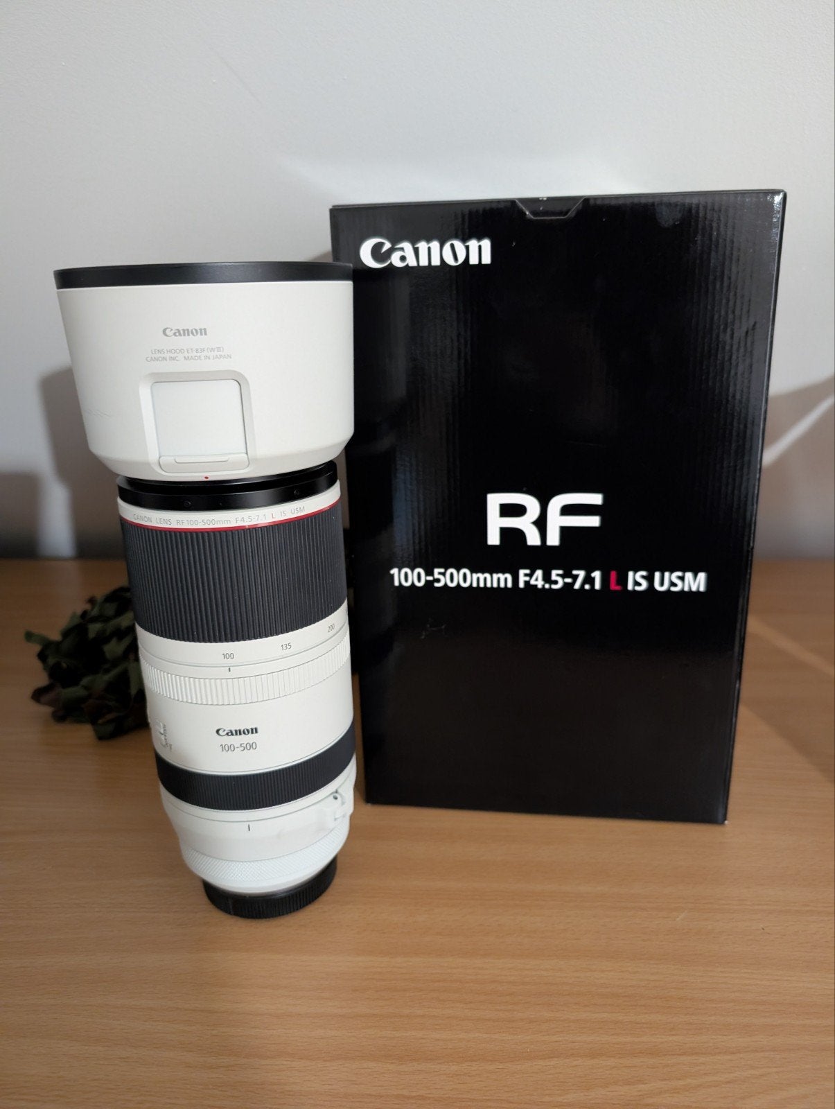 Canon RF 100-500mm F4.5-7.1L IS USM + RF 1.4x Extender, Audio, Tv en Foto, Canon, Zonnekap, Nieuw, Canon RF