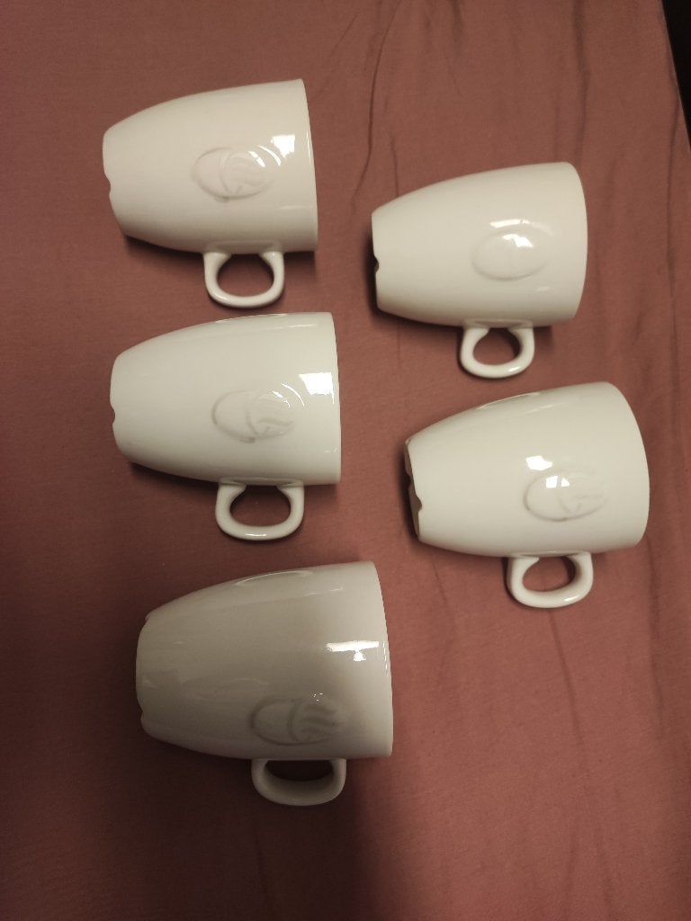 5 Palmer Hotelware espresso kopjes / koffiekopjes, Ophalen, Gebruikt, Effen, Kop(pen) en/of Schotel(s)
