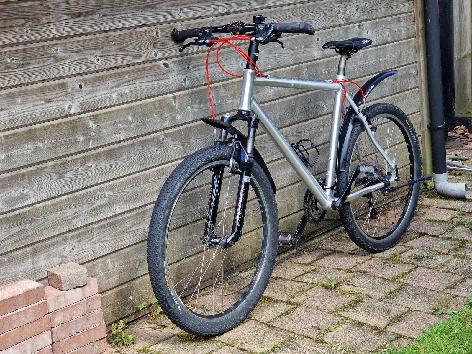 Mountainbike 26 - aluminium frame, Fietsen en Brommers, Gebruikt, Hardtail, Velgrem, 53 tot 57 cm