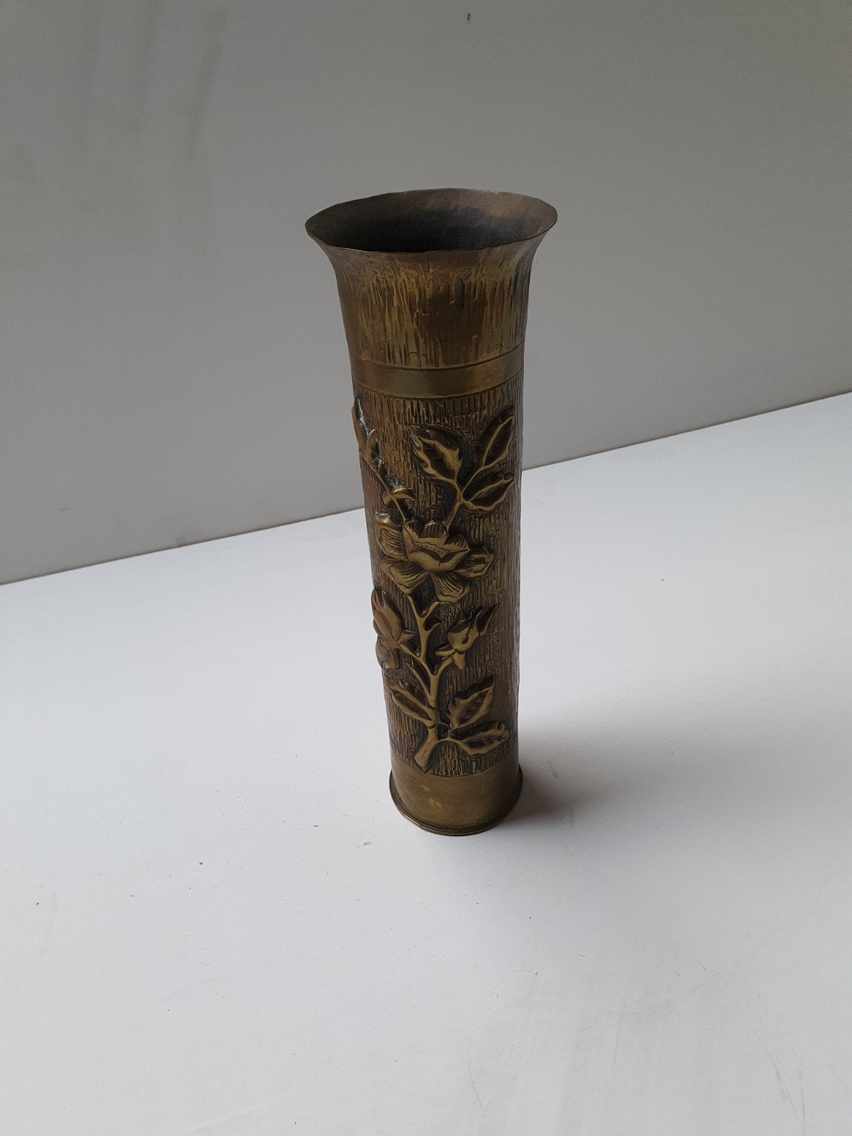Antieke vaas gemaakt van een kanonskogel uit 1905, Ophalen of Verzenden
