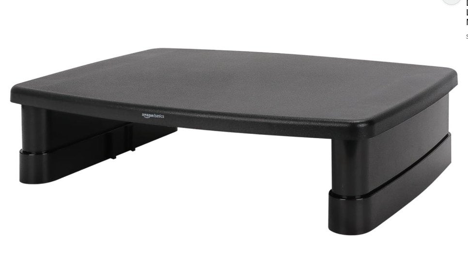 Amazon Basics beeldschermverhoger / monitor riser, Ophalen, Zo goed als nieuw, In hoogte verstelbaar