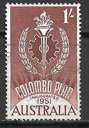 Australie 1961 Colombo plan, Verzenden, Gestempeld