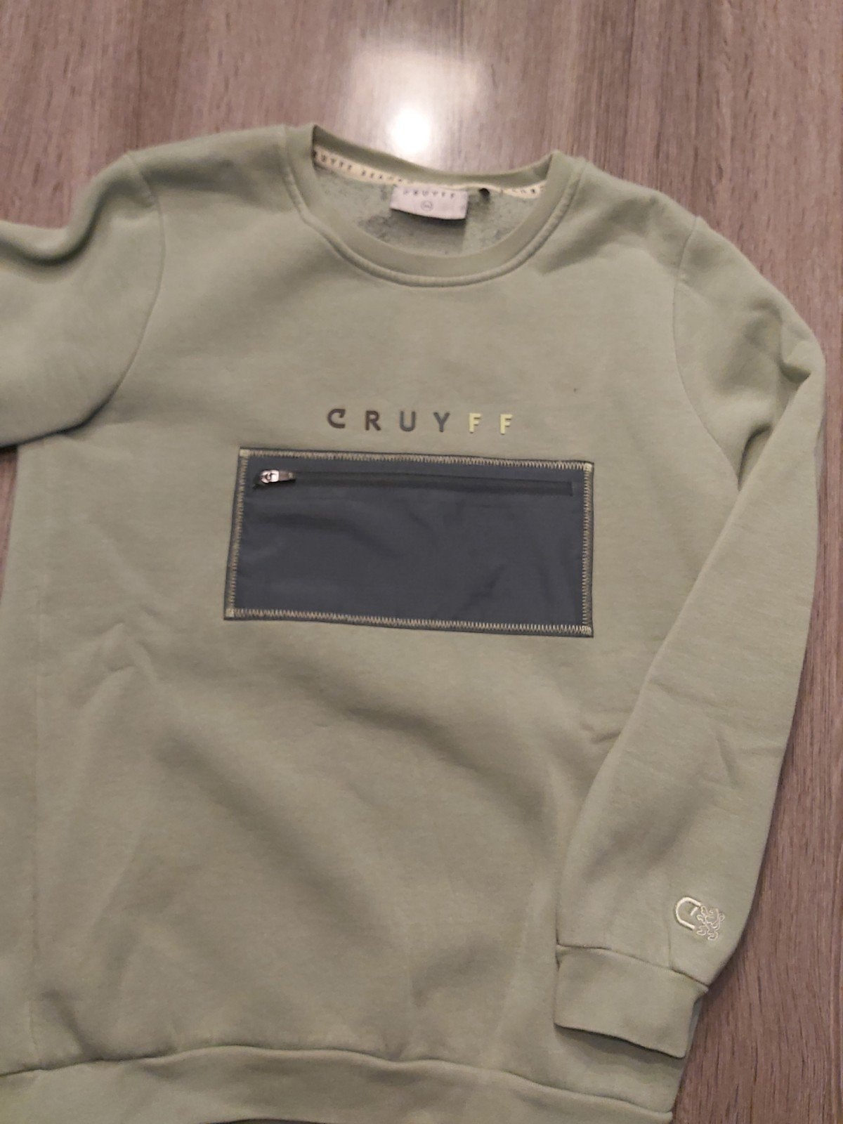Cruyff lichte groene trui met borstzakje, Ophalen, Gebruikt, Cruyff, Jongen