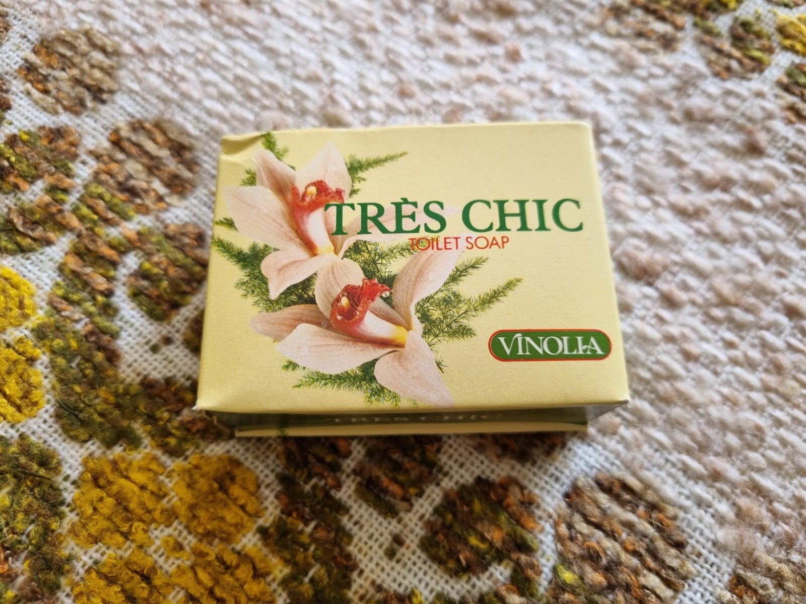 Vintage Très chic toilet soap Vinolia, Verzamelen, Ophalen of Verzenden, Nieuw, Verpakking
