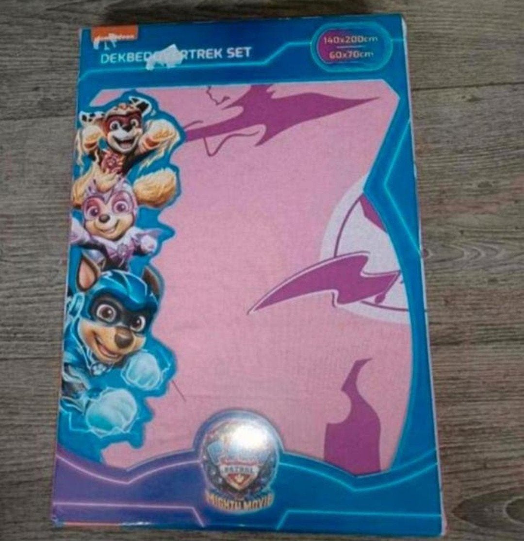 👦👧1 persoons dekbedovertrek met sloop: paw patrol.  Nieuw, Verzenden