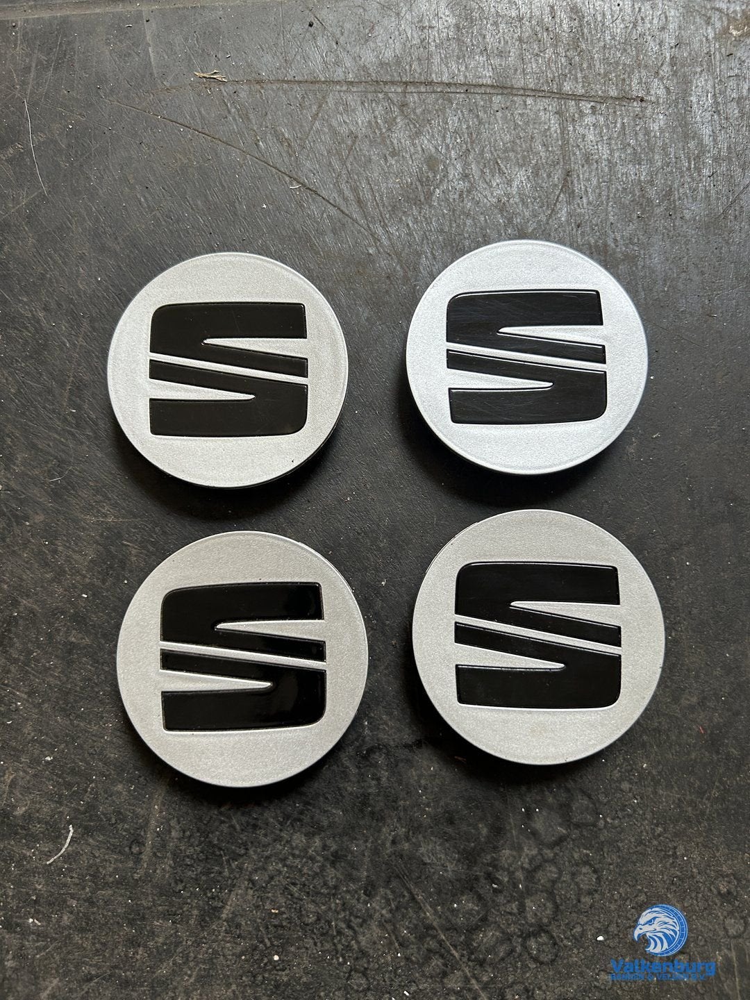 ORIGINELE Seat naafkap naafdop set zilver, Auto diversen, Gebruikt, -, Verzenden, -