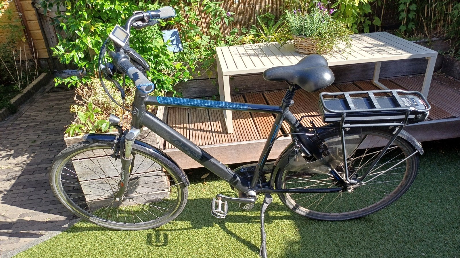 Elektrische herenfiets merk Cross mt 54, Fietsen en Brommers, Elektrische fietsen, Ophalen, Gebruikt, Overige merken