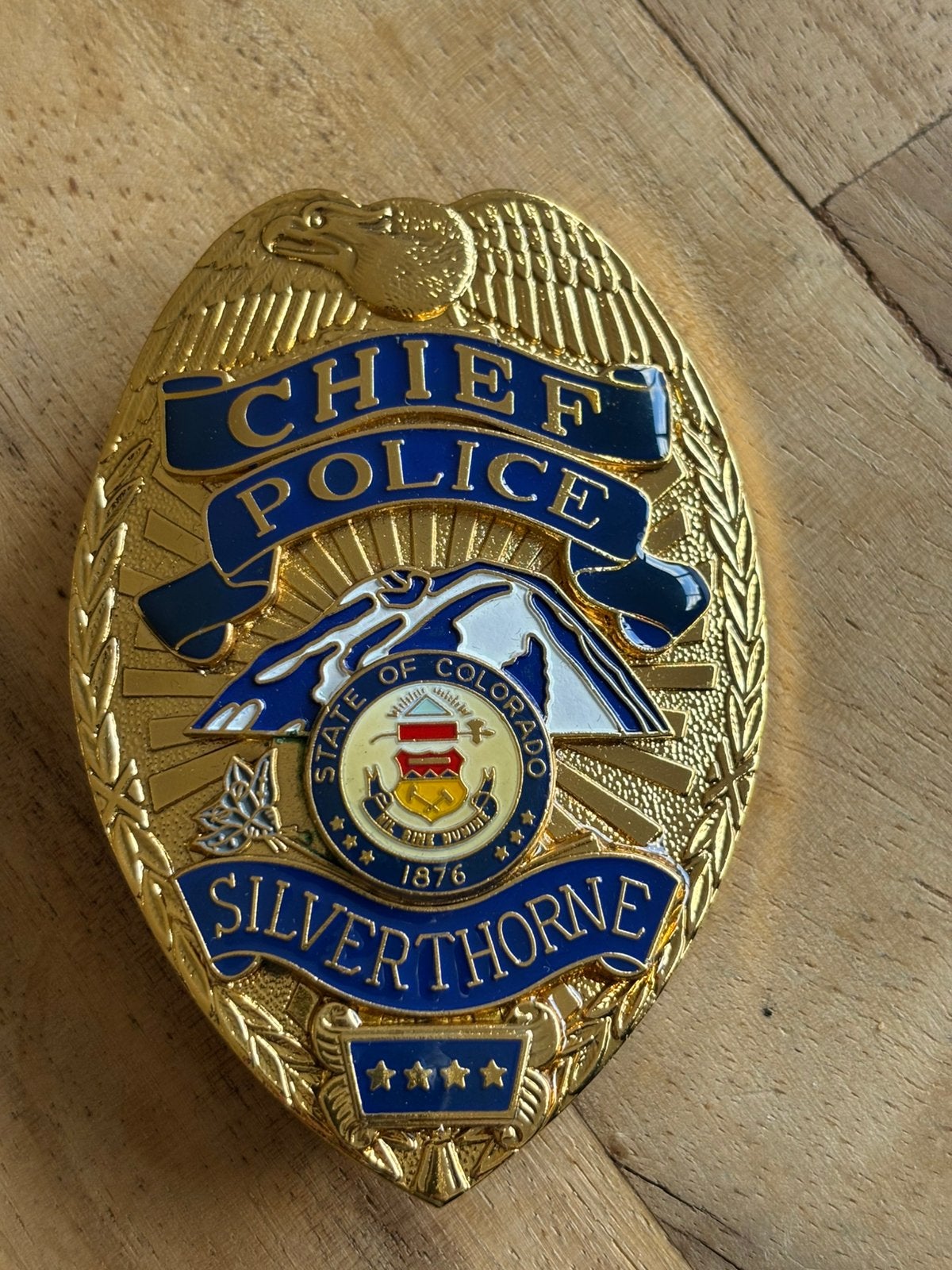 Chief Police Silverthorne Colorado badge, Verzenden, Overige soorten, Amerika, Embleem of Badge