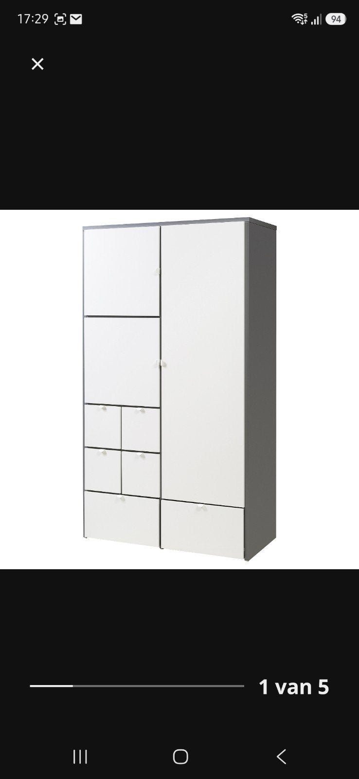 Ikea kledingkast, Huis en Inrichting, Kasten | Kledingkasten, Ophalen, Gebruikt, 50 tot 100 cm, 150 tot 200 cm