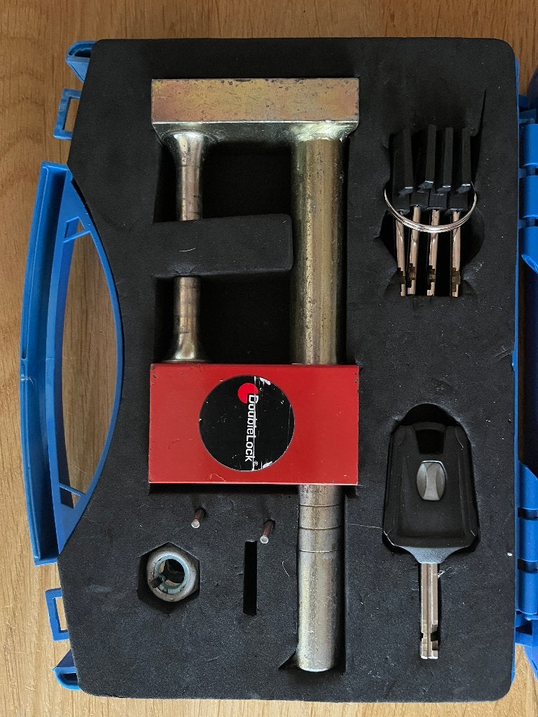 DoubleLock Compact Condor SCM gekeurd disselslot, Caravans en Kamperen, Ophalen, Gebruikt