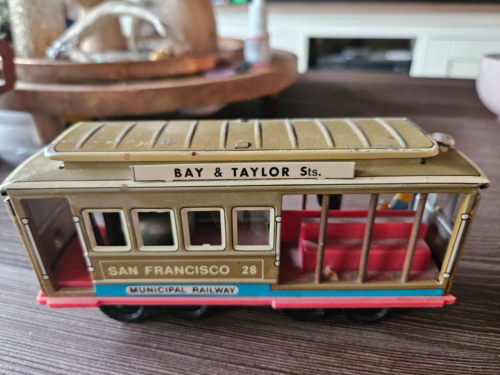 San Francisco railway Tram blik, Verzamelen, Ophalen of Verzenden, Gebruikt, Tram, Schaalmodel