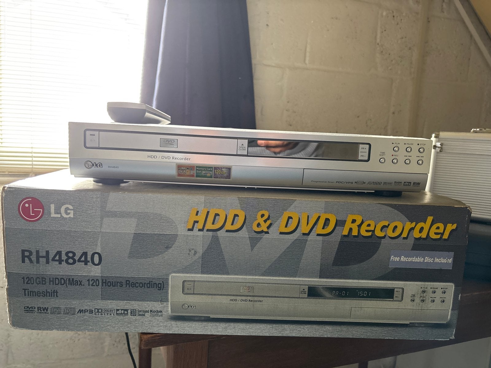 LG RH4840 HDD & DVD Recorder - 120GB HDD, Ophalen, Gebruikt, Met harddisk, Dvd-recorder