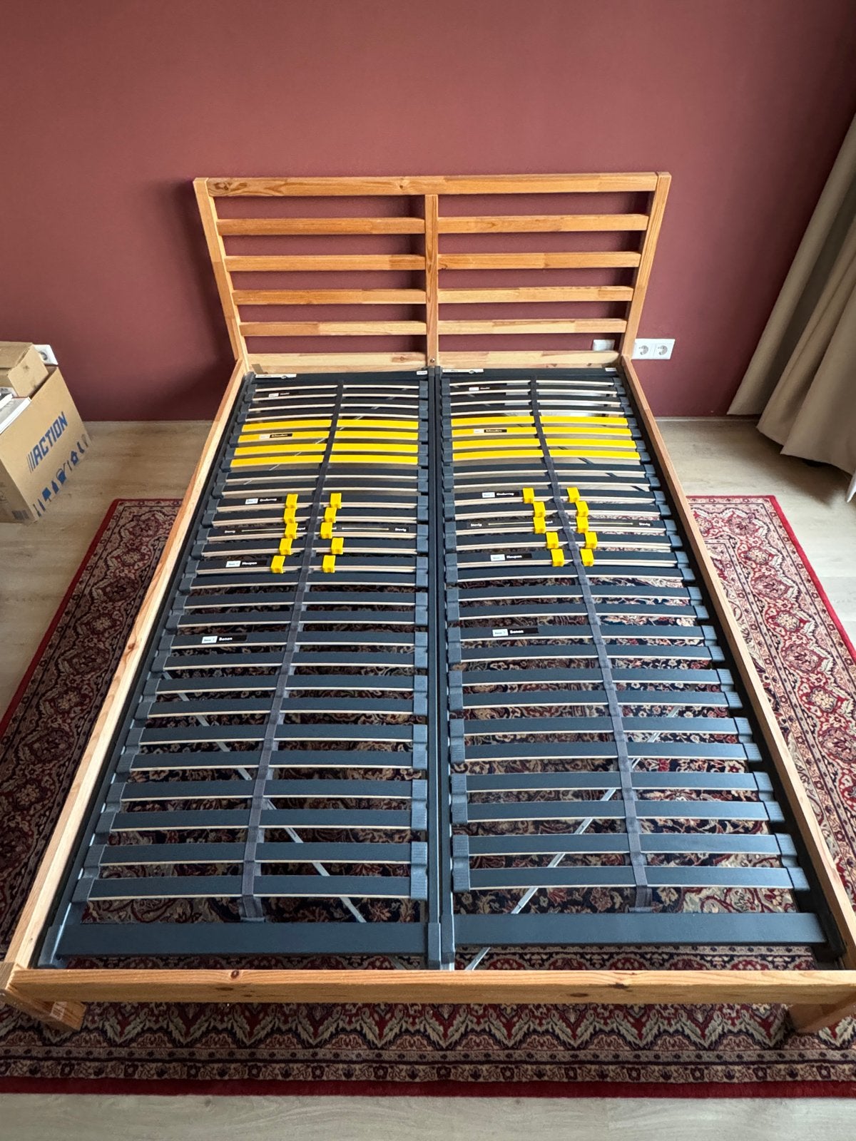 Bossflex 400 Lattenbodems (2X), Ophalen, Verstelbaar, 70 cm of minder, Bruin