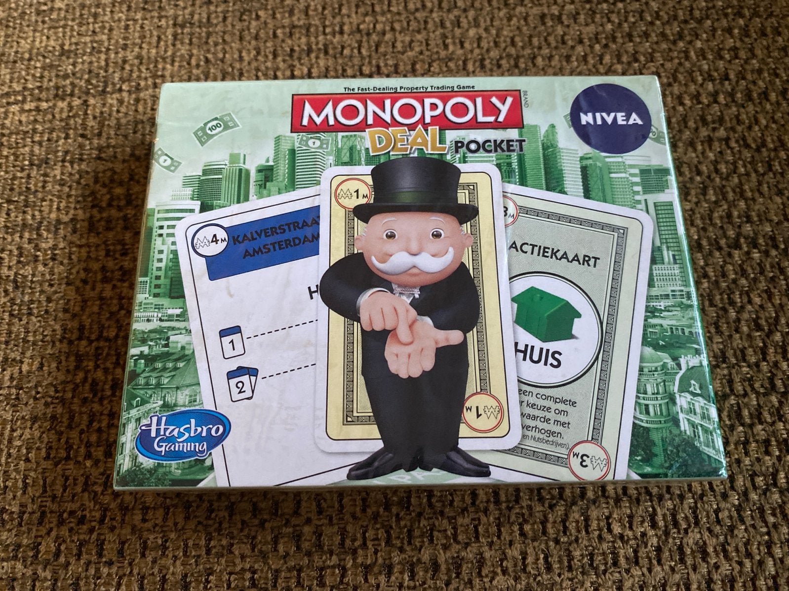 Monopoly Deal Pocket Nivea Editie - Nieuw in verpakking, Een of twee spelers, Ophalen of Verzenden, Nieuw