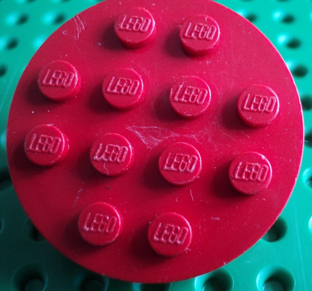 715 (1) 1x rood Wheel with 12 Studs, Ophalen of Verzenden, Gebruikt