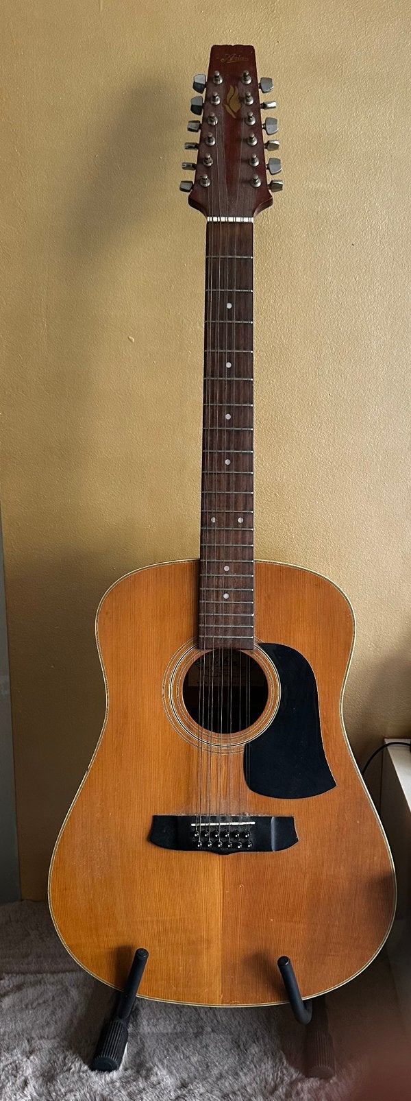 Prachtige Aria AW-110T 12-Snarige Westerngitaar (1994), Ophalen of Verzenden, Gebruikt, Western- of Steelstringgitaar, 12-snarig