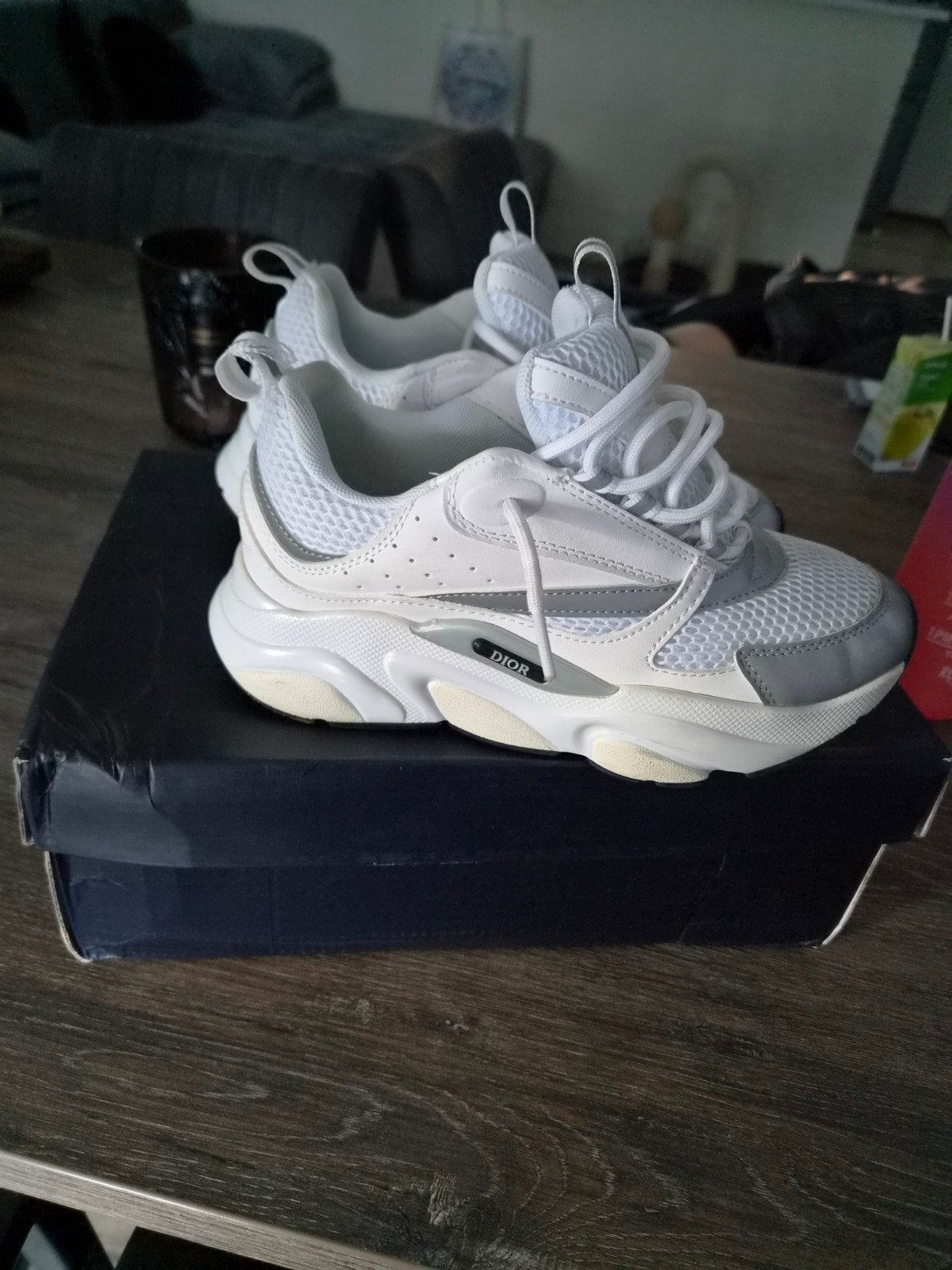 Dior look-a-like sneakers, maat 39,5 (valt als 38), Ophalen of Verzenden