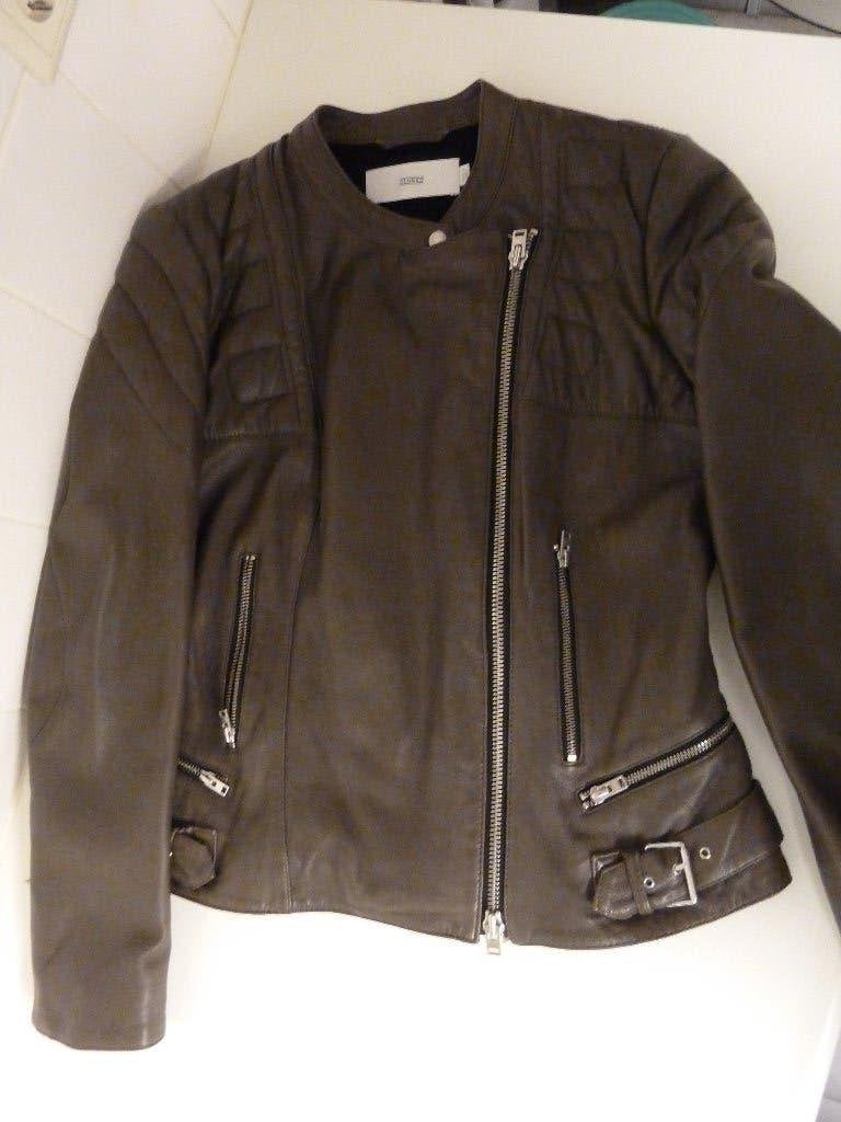 CLOSED LEREN JACK DAMES NIEUWSTAAT MAAT XL 38/40, Maat 38/40 (M), Bruin, Closed, Ophalen of Verzenden