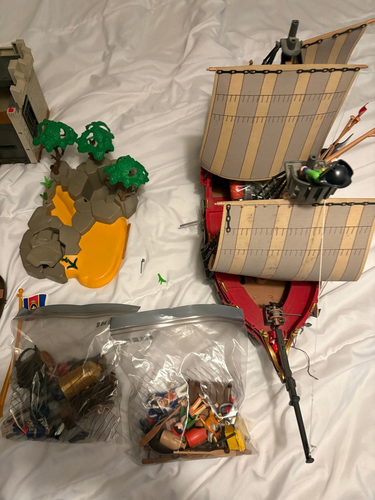 Grote partij Playmobil piraten, Ophalen, Gebruikt, Jongen of Meisje