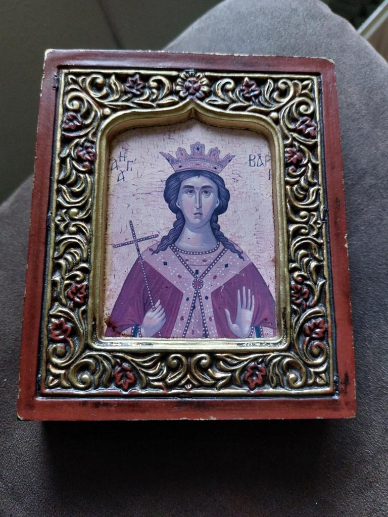 Icoon Heilige  Barbara, Ophalen of Verzenden