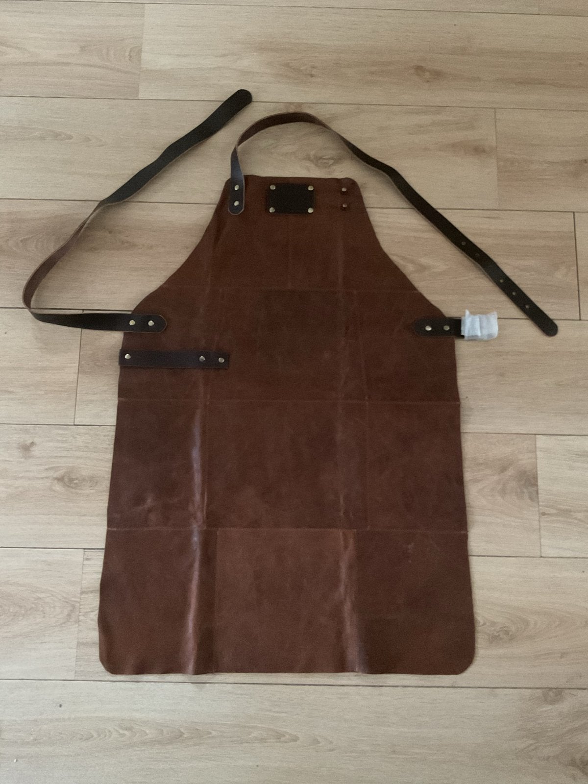Lederen Grill Schort - Perfect voor BBQ en Koken, Tuin en Terras, Ophalen of Verzenden, Nieuw