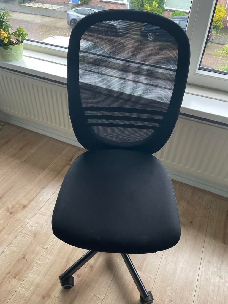 IKEA Flintan Bureaustoel - Zwart, Ophalen of Verzenden, Gebruikt, Zwart, Bureaustoel