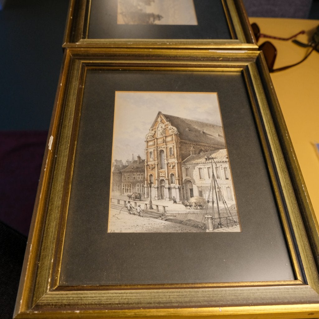 Prenten van Maastricht van Schaepkens, Antiek en Kunst, Kunst | Litho's en Zeefdrukken, Ophalen