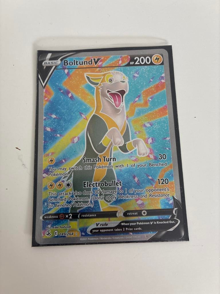 Pokémon Kaart: Boltund V (249/264) - Fusion Strike, Verzenden, Zo goed als nieuw, Losse kaart