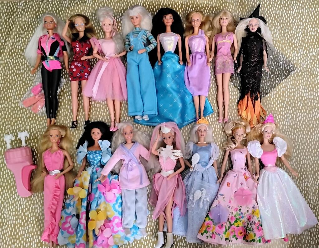 Vintage Barbie Verzameling#'80/'90 Mattel, Verzamelen, Poppen, Verzenden, Gebruikt, Pop