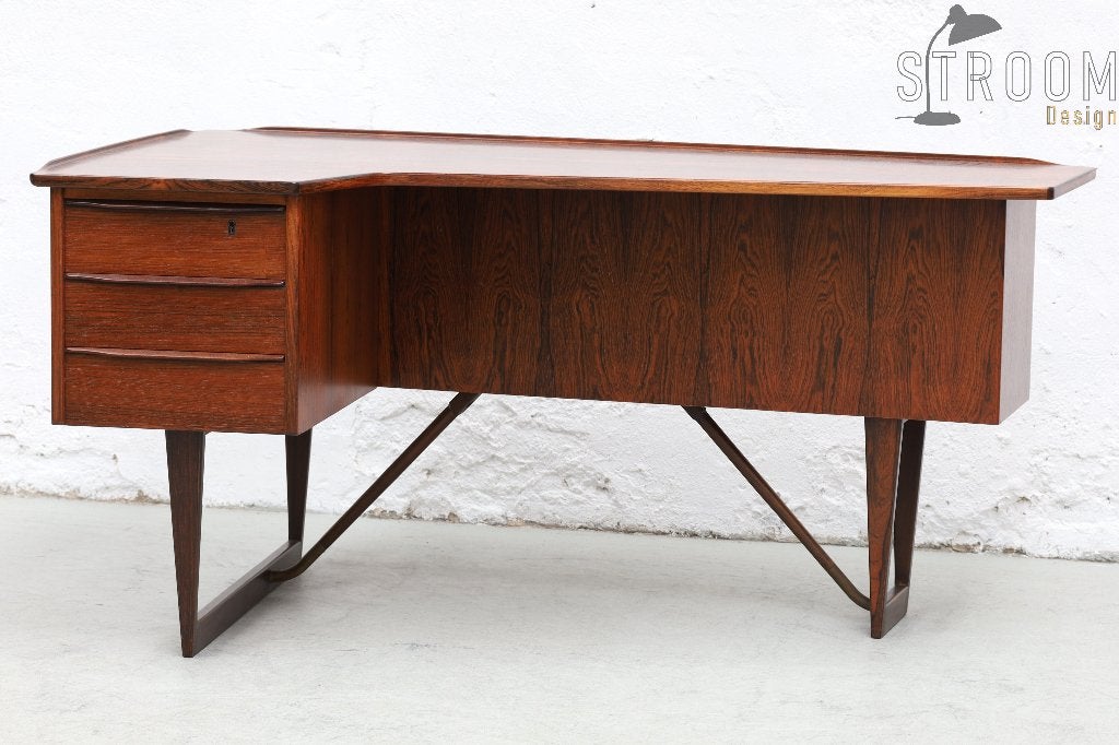 Løvig Boomerang Desk Bureau Tafel Vintage Deens Design Jaren, Ophalen, 90 cm, Gebruikt, 150 cm
