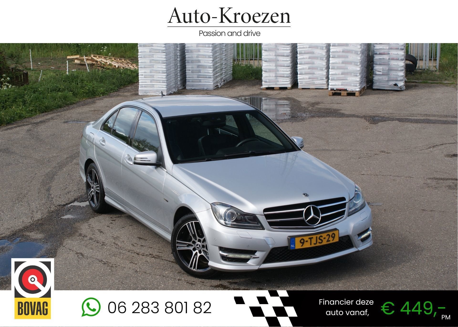 Mercedes-Benz C-klasse 180 ///AMG Pakket | Org NL Auto | Nav, Achterwielaandrijving, Sedan, 16 km/l, Automatische klimaatregeling