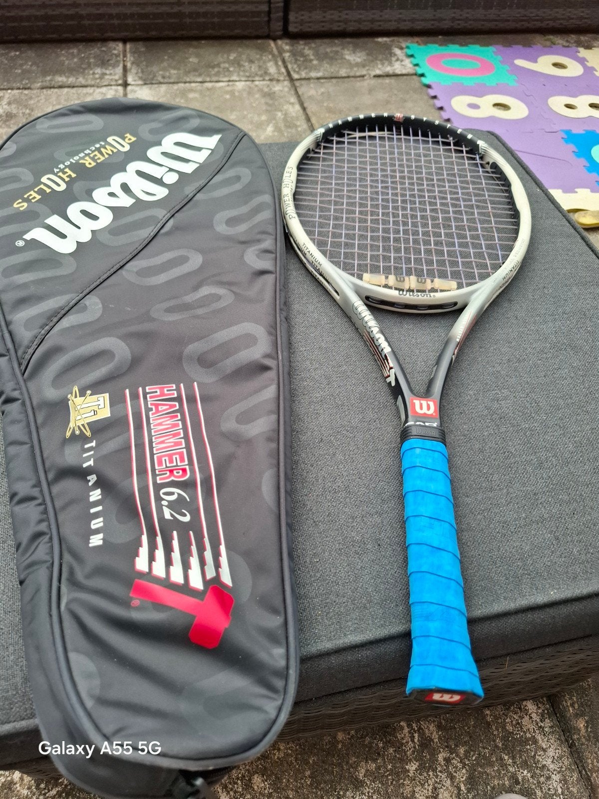 Wilson Hammer 6.2 Titanium Tennisracket met hoes L2, L2, 1 Prudential Plaza, 130 E Randolph St, Chicago, IL 60601, USA, Gebruikt