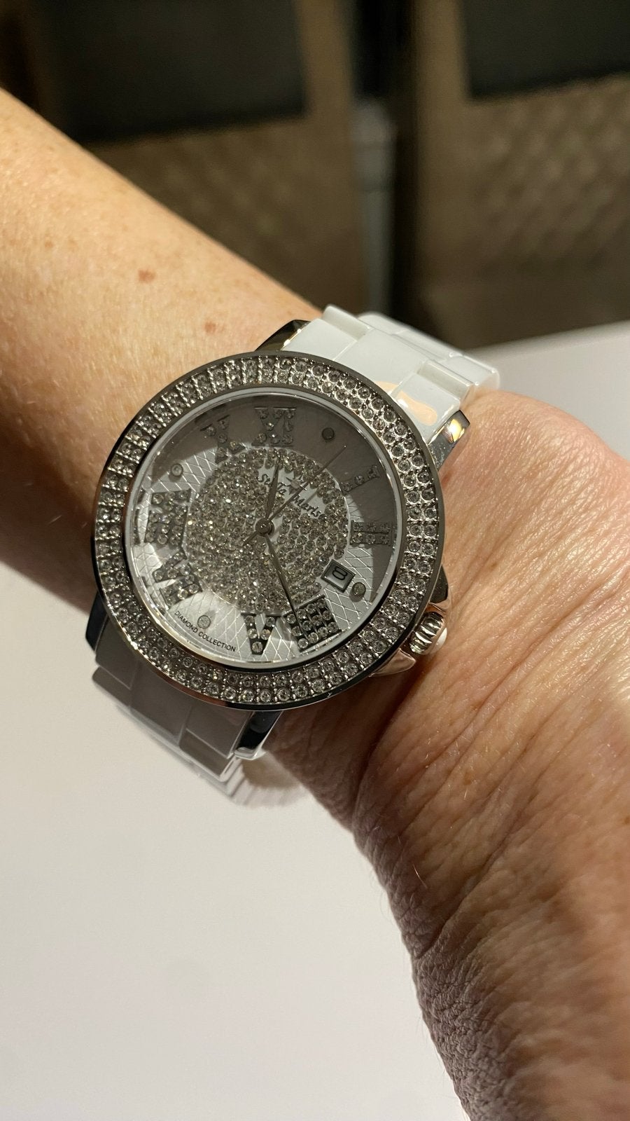Stella Maris Dameshorloge met Diamanten en Swarovski, Overige merken, Staal, Polshorloge, Nieuw