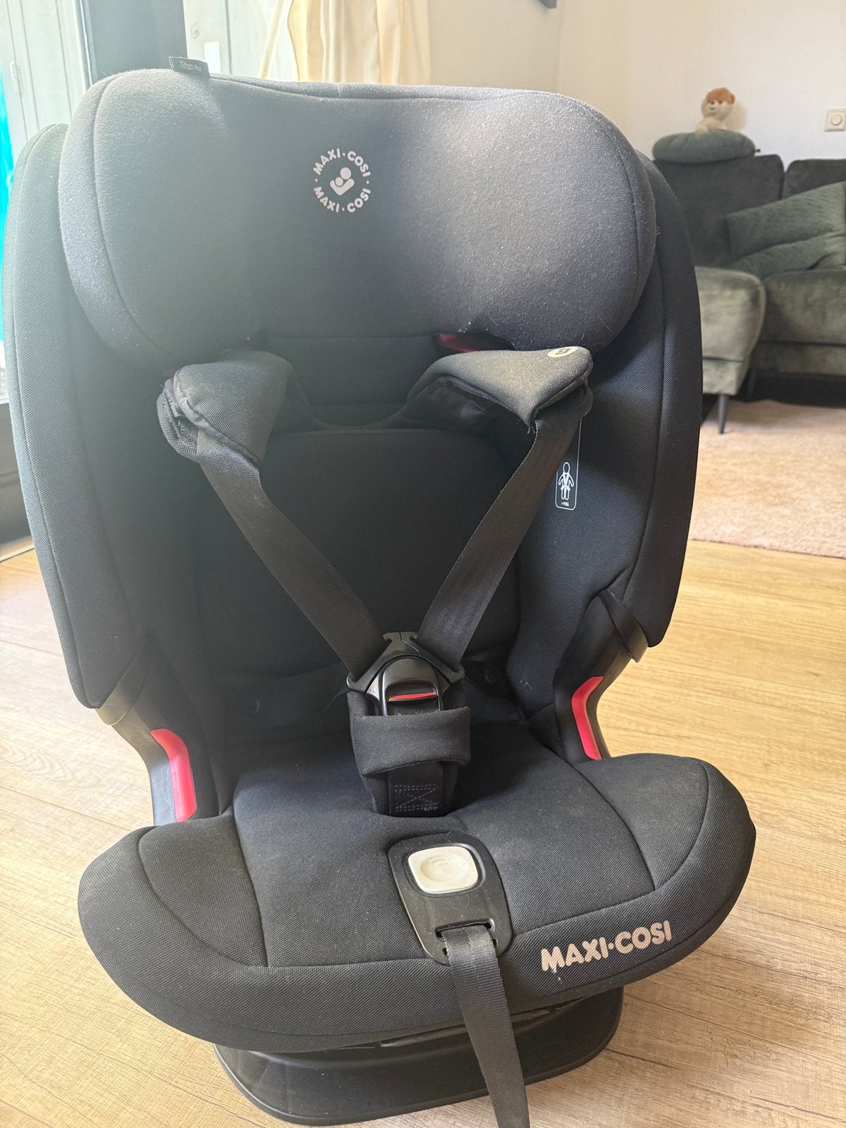 Maxi Cosi titan pro autostoel, Ophalen, Autogordel of Isofix, Slaapstand, Zo goed als nieuw