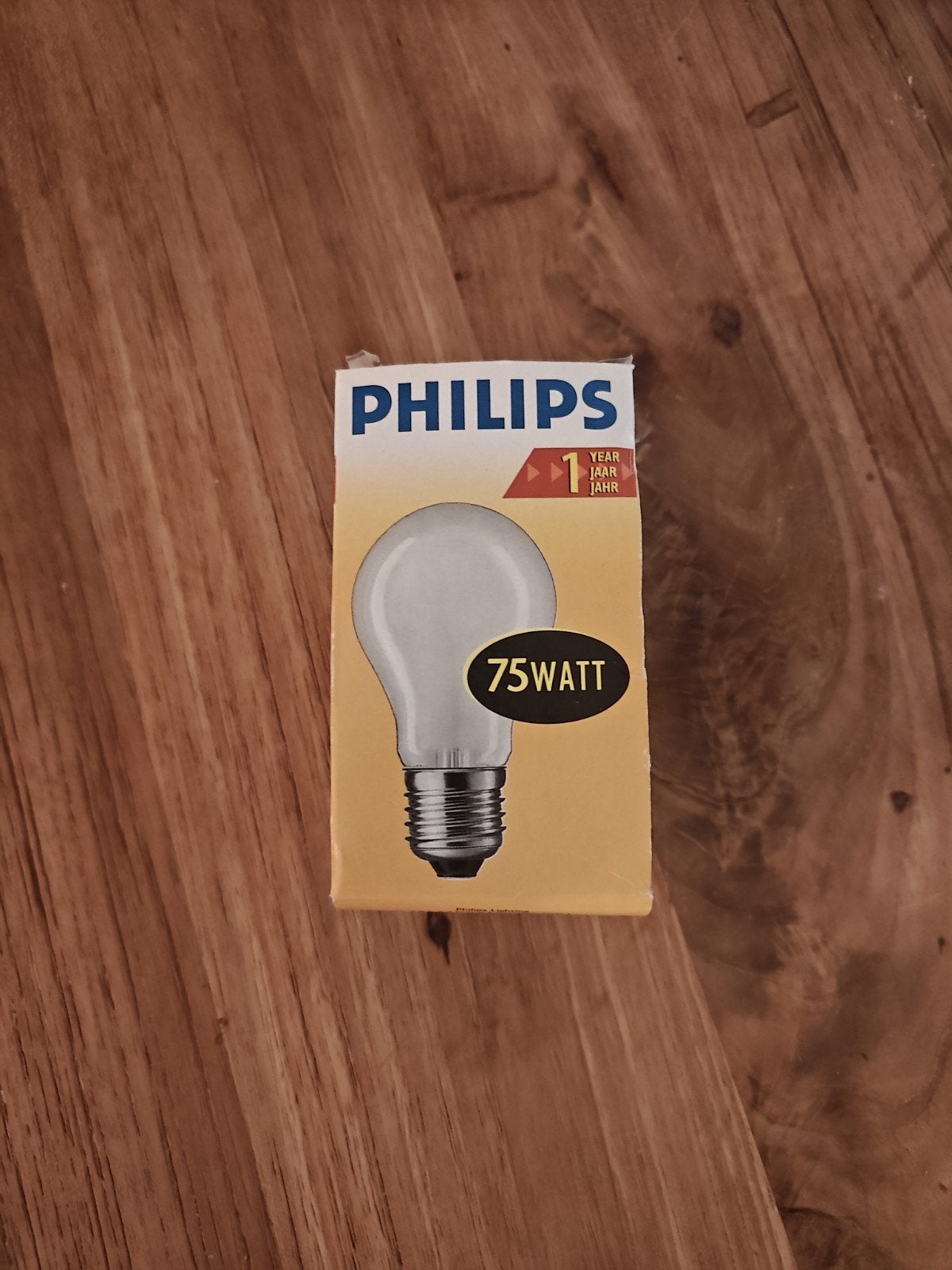Philips Gloeilamp E27 75W, Philips, Gloeilamp, 60 watt of meer, Nieuw